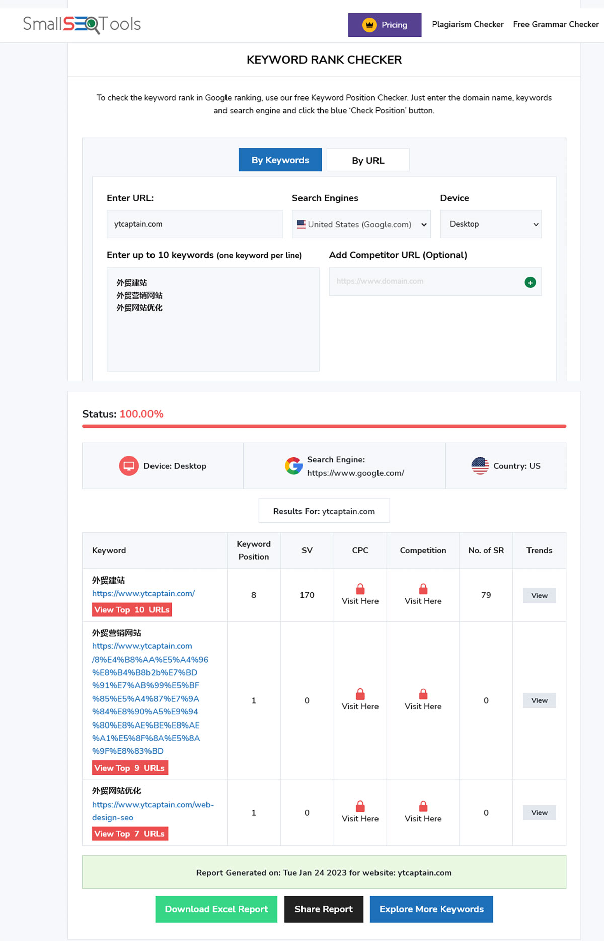 5个工具教你查看外贸网站关键词在Google的排名- 外贸老船长